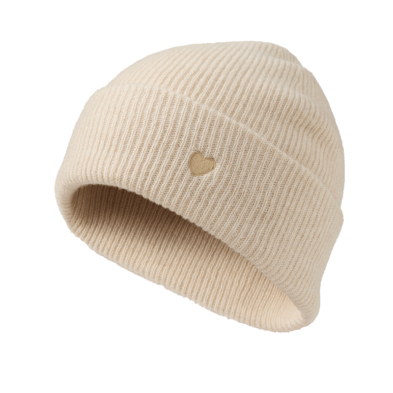 JIUMU Pure Wool Warm Knit Hat, Autumn And Winter Knitted Cap, Cold Hat, Winter Hat, Outdoor Ear Protection Cold Hat for Women in Winter