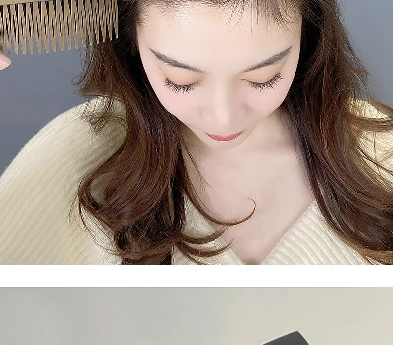 Xiangwan Hair Comb Set of 3 for Women, Bangs Styling Tool, Hair Clip, Ponytail Holder, Mid-Autumn Festival Gift 11