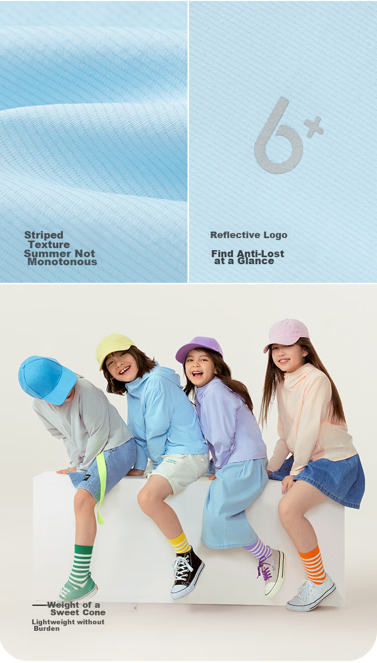 BALABALA Children's Outerwear, Boys' Summer Clothing, Girls' UV Protection Jacket, 202224105201 15