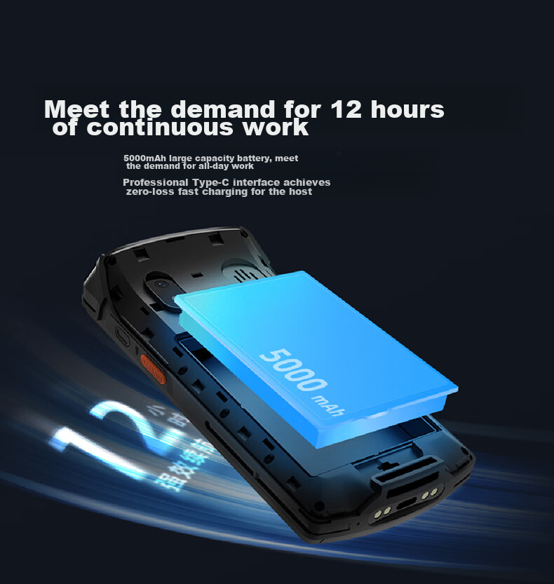 UROVO I6310 Series Handheld Data Terminal PDA Industrial Smartphone, Inventory Machine with Barcode Scanner, I6310 High-End Version (4+64GB), (WIFI+Bluetooth+4G) 8
