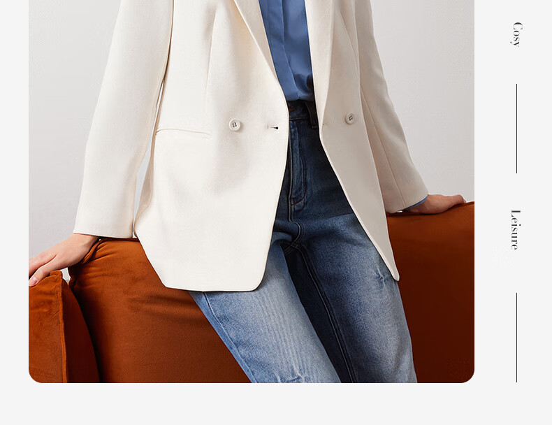 Navigare Women's Commuter Casual Blazer, Simple And Elegant Work Suit Jacket 2331804506 25