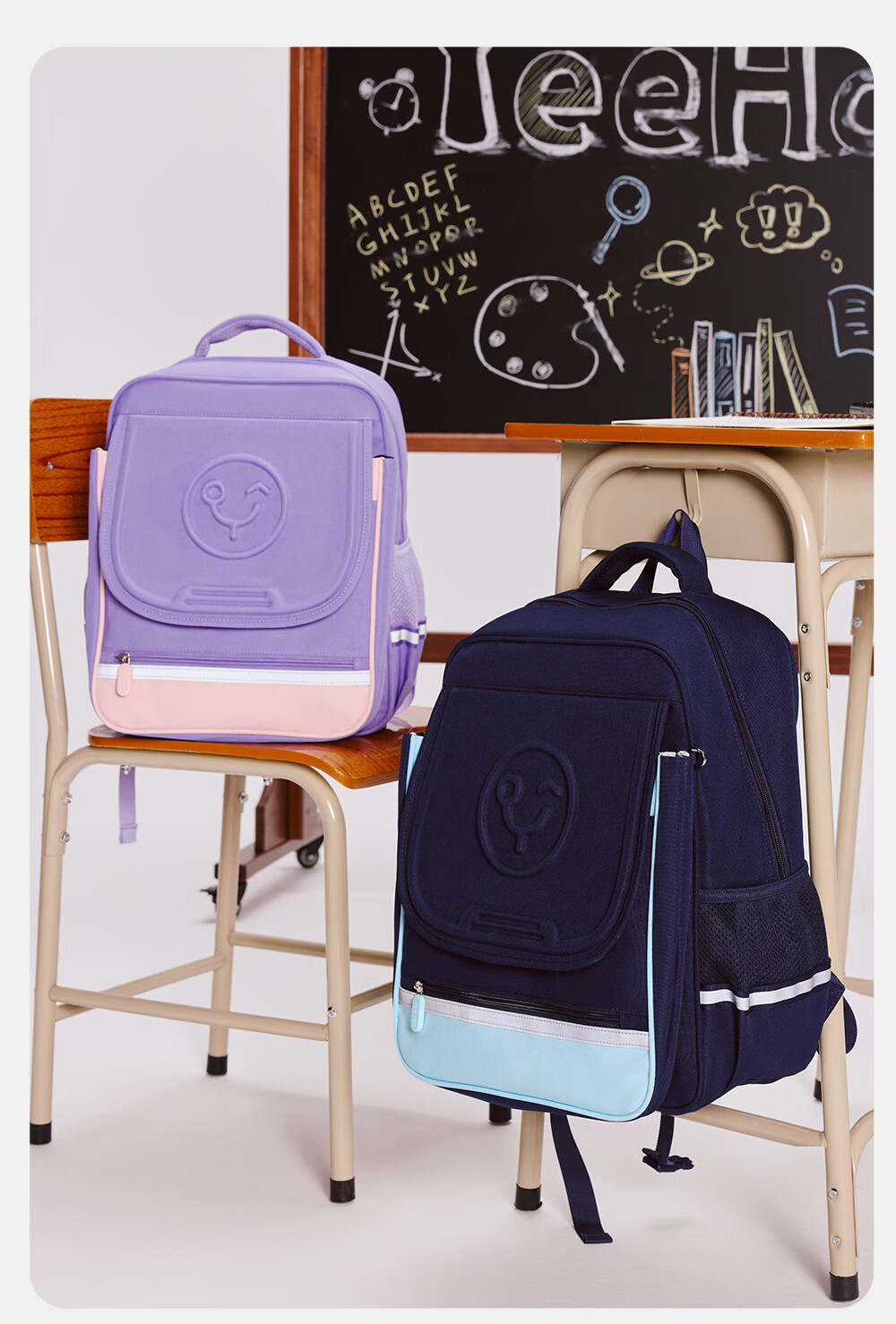 YEEHOO Backpack for Children, Large Capacity, Multifunctional, Lightweight And Comfortable Schoolbag for Grades 1-6 Elementary Students, Boys And Girls 15