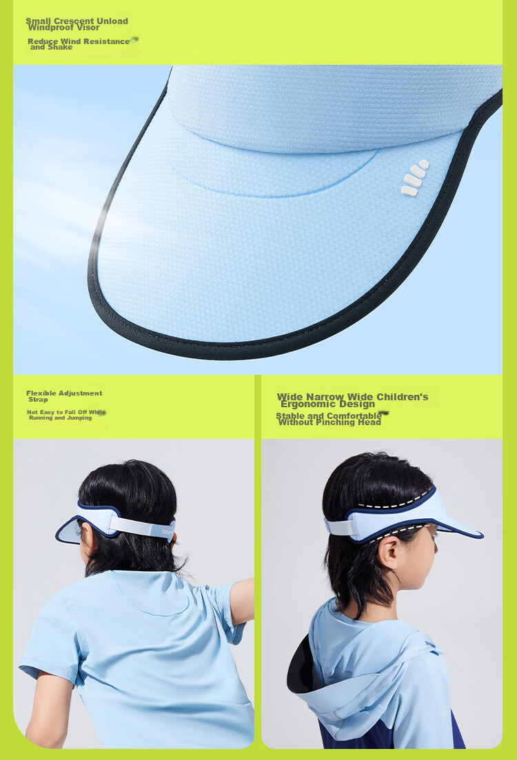 Beneunder Children's Sun Protection Hat, Sun Visor Cap for Boys And Girls, Open-Top Sports Baseball Cap DS56824, Raspberry Red 10