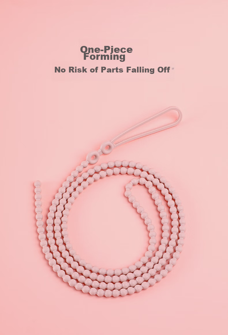 Haakaa Silicone Teether Chain, Baby Bottle Teether Toy Strap, Anti-Lost Cord, Small Star Short Style (Pink) 6