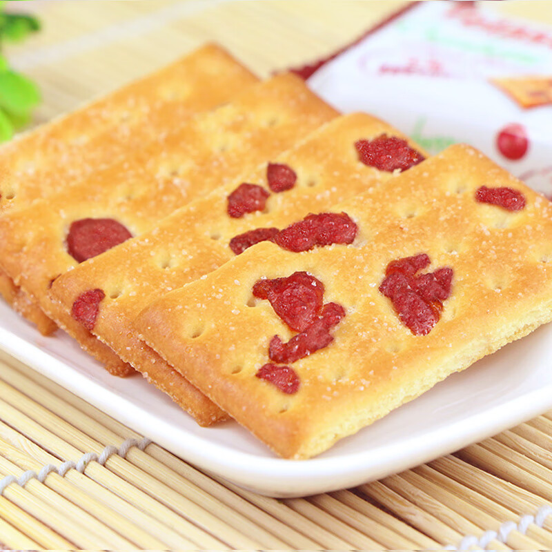 Totaste土斯蔓越莓夹层饼干360g早餐饼干蛋糕儿童孕妇解馋小零食伴手礼