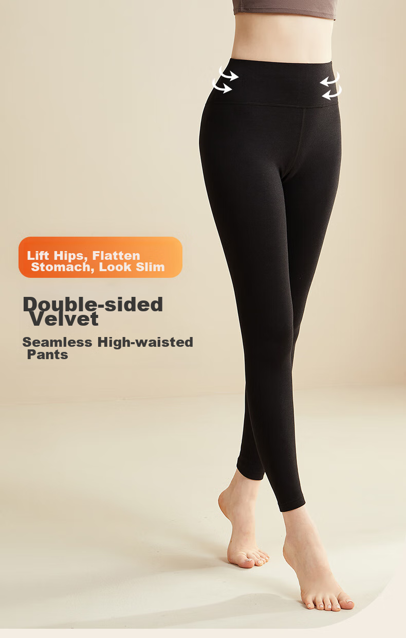 MiiOW [High-Waisted Butt-Lifting] Cashmere Silk Moisturizing 10A Antibacterial Far-Infrared Heating Barbie Thermal Pants 3
