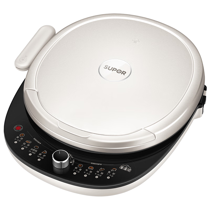 SUPOR Electric Griddle with Detachable Upper And Lower Plates, Dual-Sided Heating for Home Use, Enlarged And Deepened for Pancakes, Multifunctional Breakfast Maker And Grill, Adjustable Heat, JT34RQ878