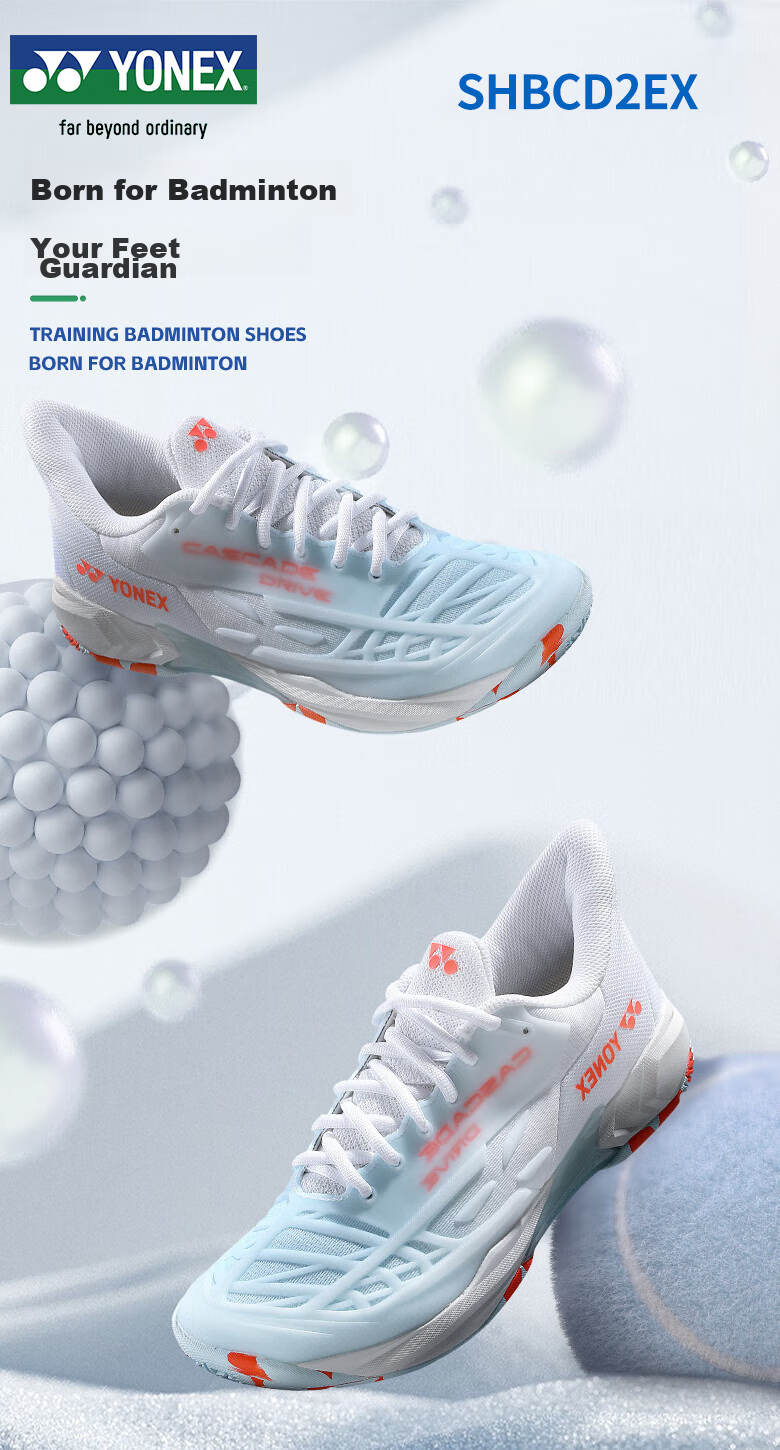 YONEX Badminton Shoes, for Competition And Training, Shock-Absorbing, Non-Slip, Professional Power Cushion, SHBCD2EX, Yellow And Blue, Size 36 1
