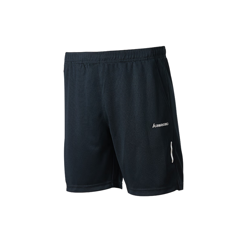 KAWASAKI Badminton Shorts Unisex Quick-Dry Lightweight Sports Pants Q3681 Black S