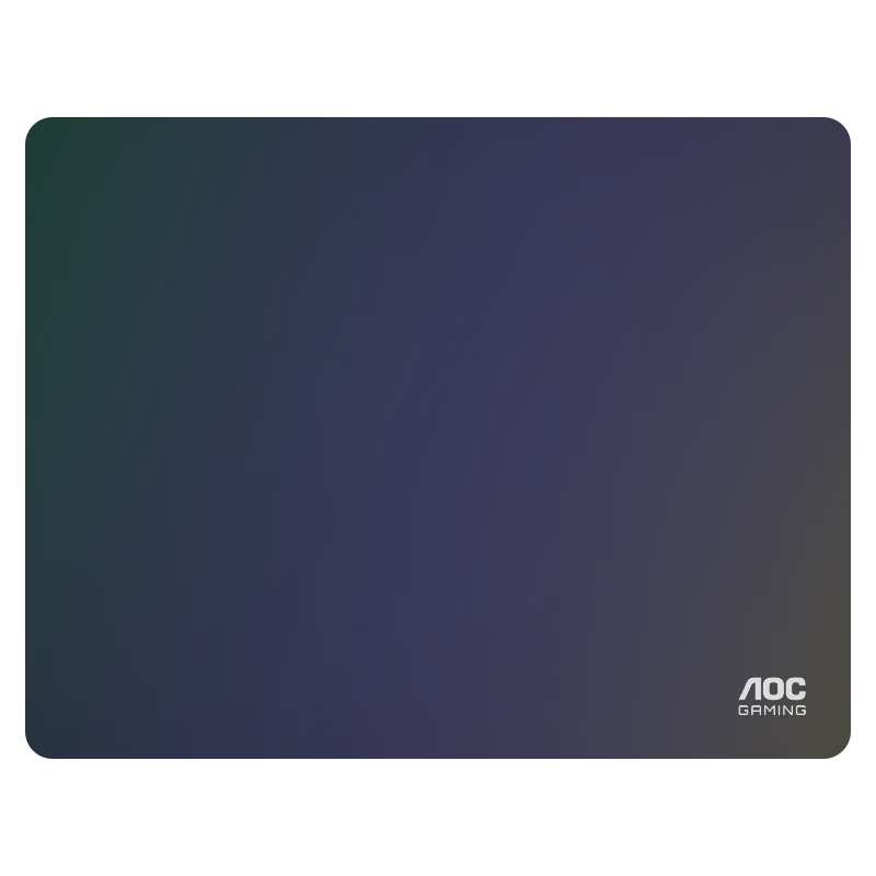 AOC Rainbow Glass Film Professional Gaming Mouse Pad Medium And Small Size 360*280*3mm Computer Office Keyboard Desk Pad G40M/93 Colorful Black