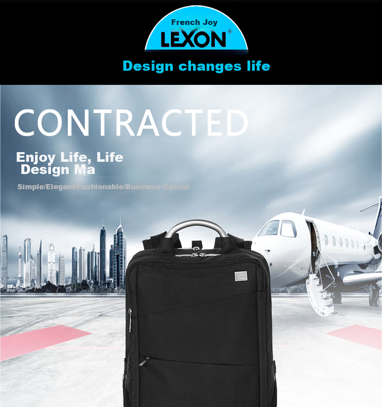 LEXON Backpack for Men And Women, 15.6/16 Inch Laptop Bag, Water-Resistant Travel Backpack for Commuting And Business Trips, Blue 814 2