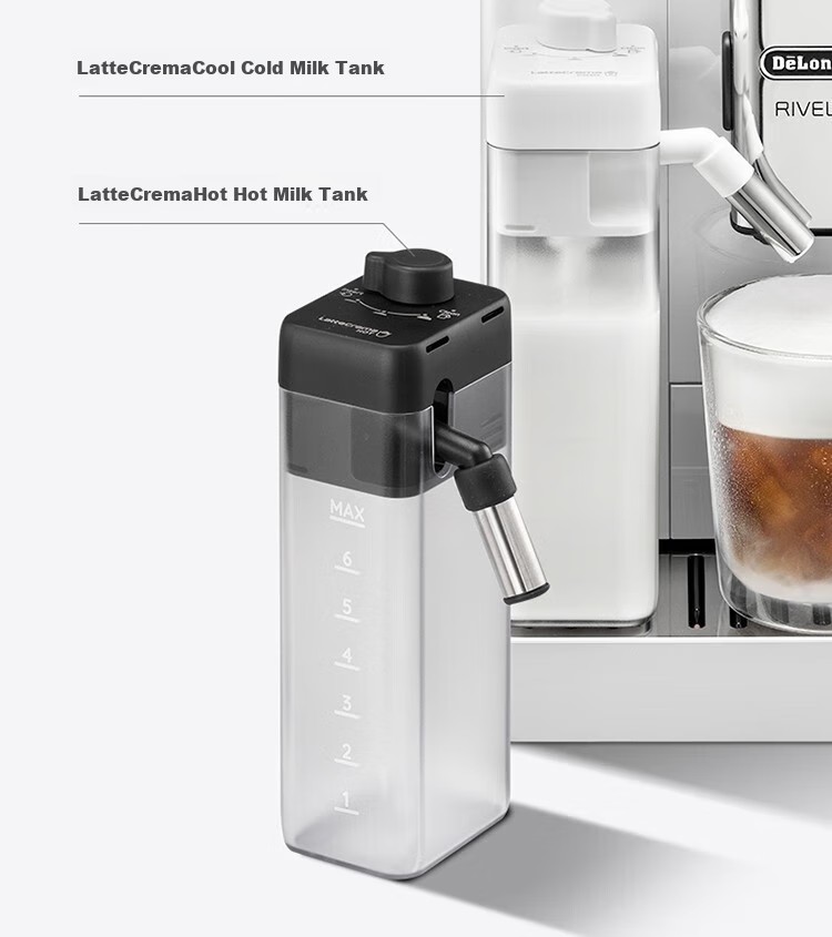 Delonghi E LattePlus Pro 2.0 [Upgraded Version], Home Fully Automatic Coffee Machine, Imported Italian Fresh Ground Automatic Milk Frother, Cappuccino Mini Milk Jug, Full Color Touch Scree 25