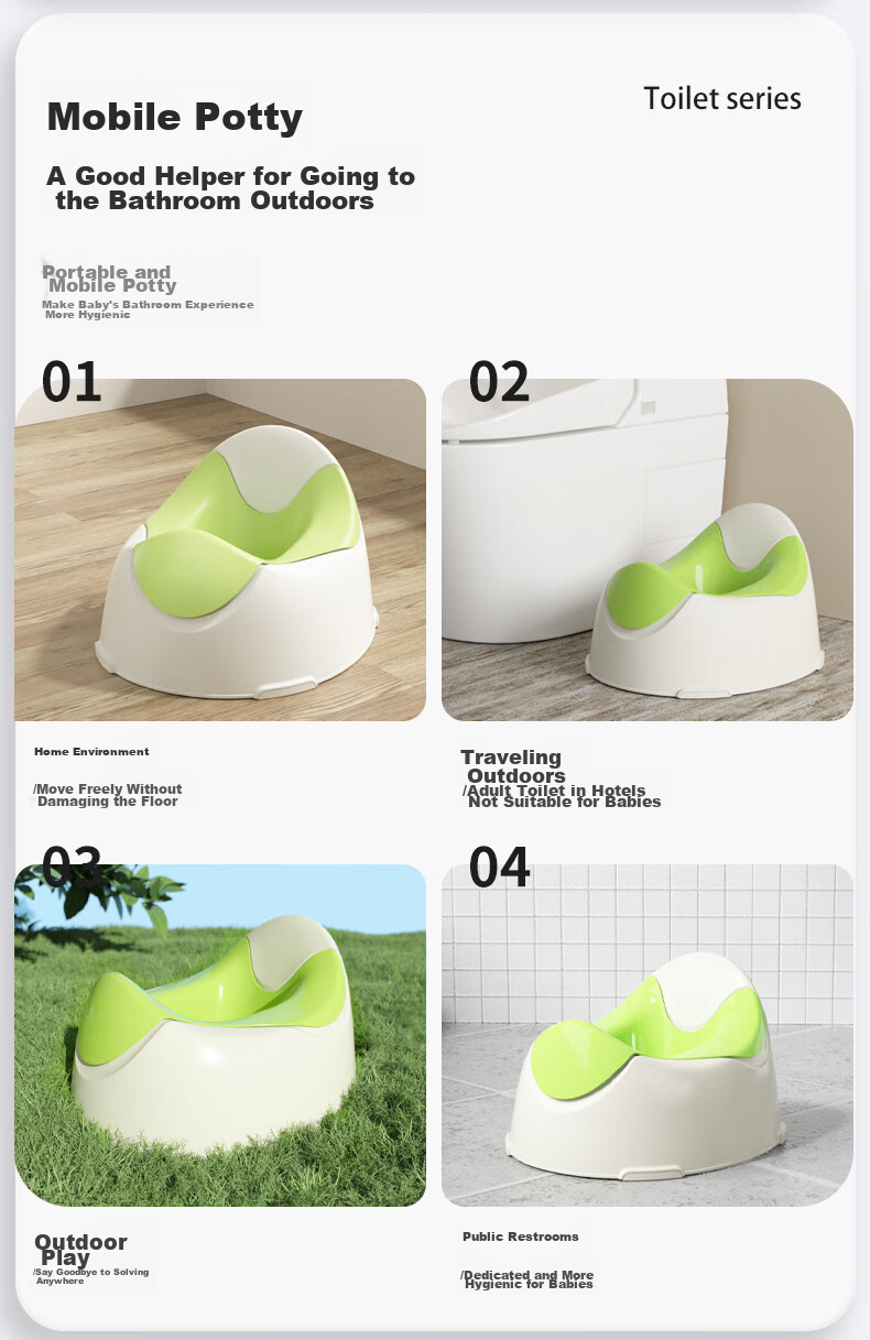 Guangduola Children's Foldable Portable Toilet Small Potty Car Travel Baby Infant Urinal 2