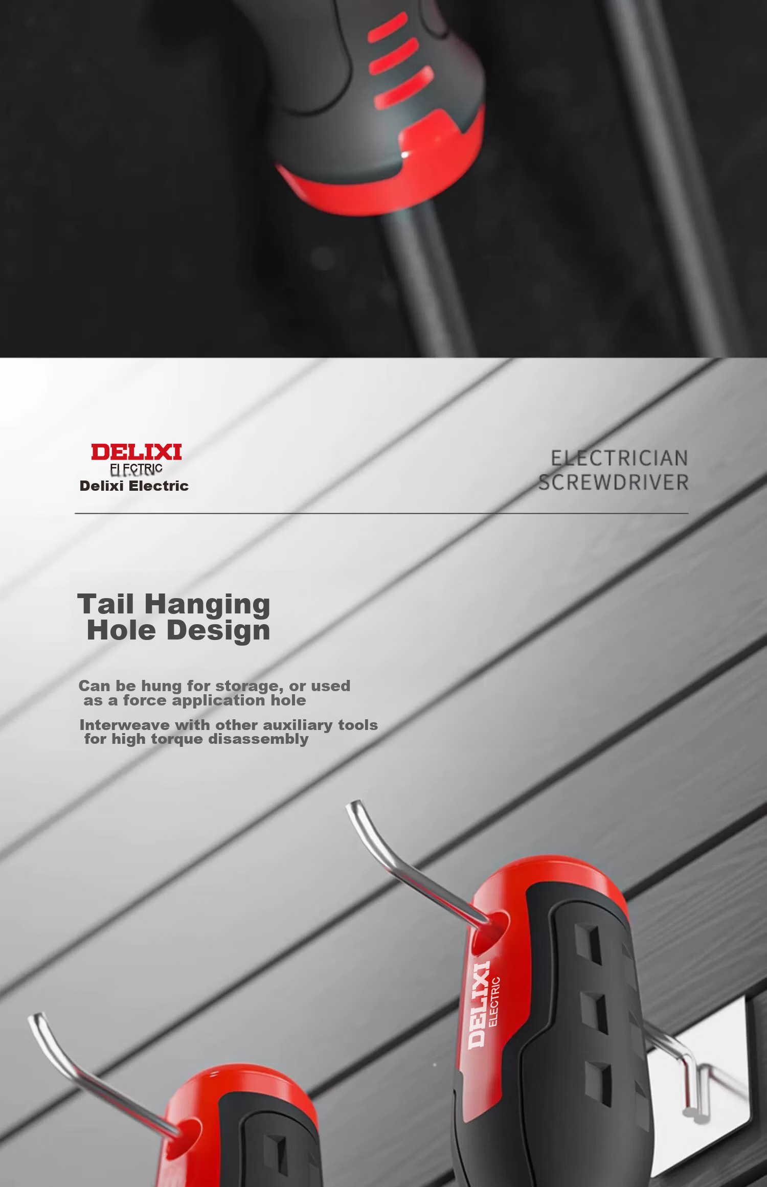 DELIXI Screwdriver Cross and Flathead Magnetic Phillips Electrician Tool 14