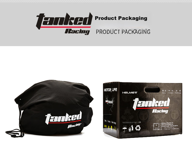 Tanked Racing Motorcycle Helmet T270 Flip-Up Helmet, 3C Certified, Dual Visor, All-Season Anti-Fog Riding Safety Helmet, Matte Black, XL 22