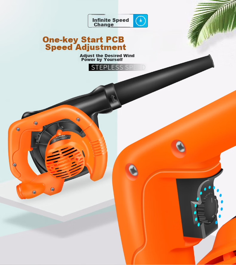 JU QUAN High-Power Blower, Industrial Powerful Dust Blower, Dust Remover And Cleaner, Dual-Use Blower with Suction Function, Load Capacity 2300W 15