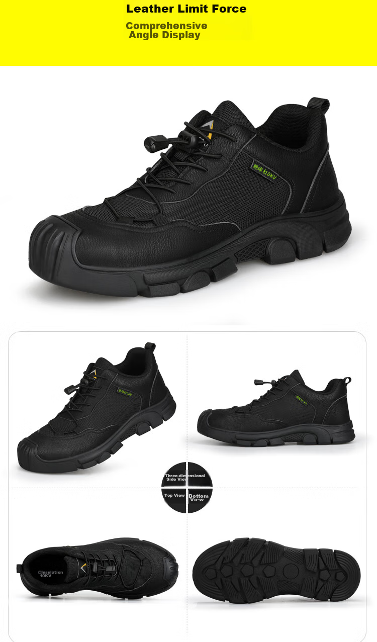 Jingtu Insulated Safety Shoes for Men, Summer Breathable Anti-Smashing Anti-Puncture Electrical Work Shoes 0216KV-J 41 19