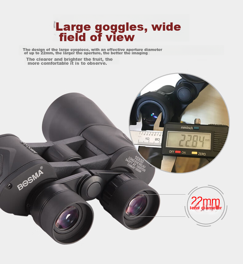 BOSMA Telescope, Paul II Generation 10x50 High Magnification High Definition Night Vision Concert Binoculars 5