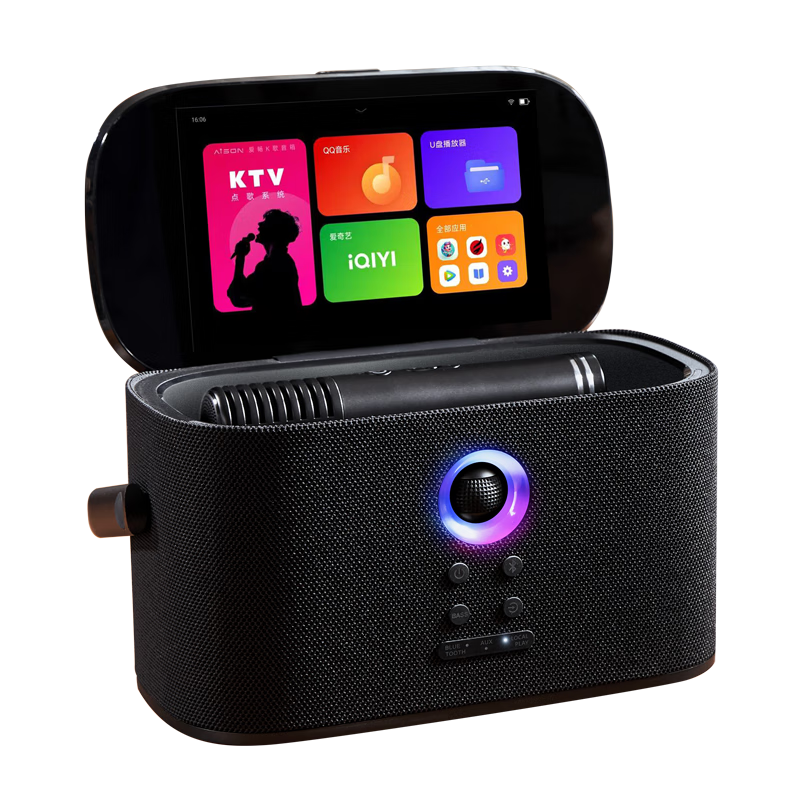 Aichang (AISON) K30 Smart Karaoke Speaker, All-In Home Karaoke System, Karaoke Gadget for Camping And Car Use, Karaoke Machine Gift