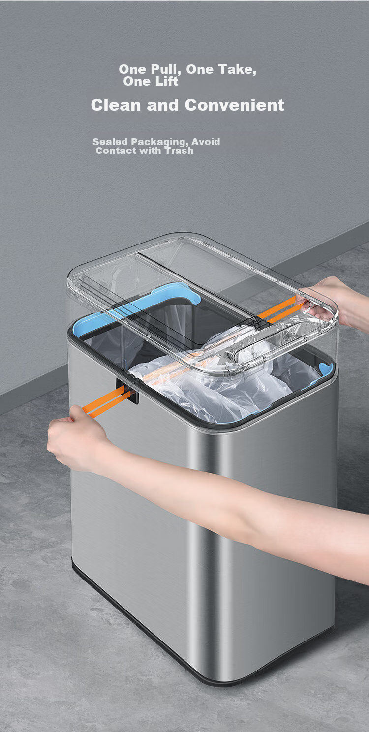 JD Original Stainless Steel Smart Sensor Trash Can 15L with Lid for Bathroom, Kitchen, Living Room And Office 8