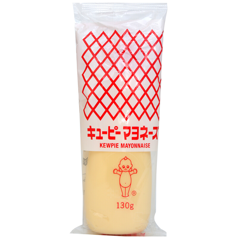 丘比蛋黄酱 日本进口 挤压瓶美乃滋 蔬菜水果沙拉酱寿司色拉酱130g