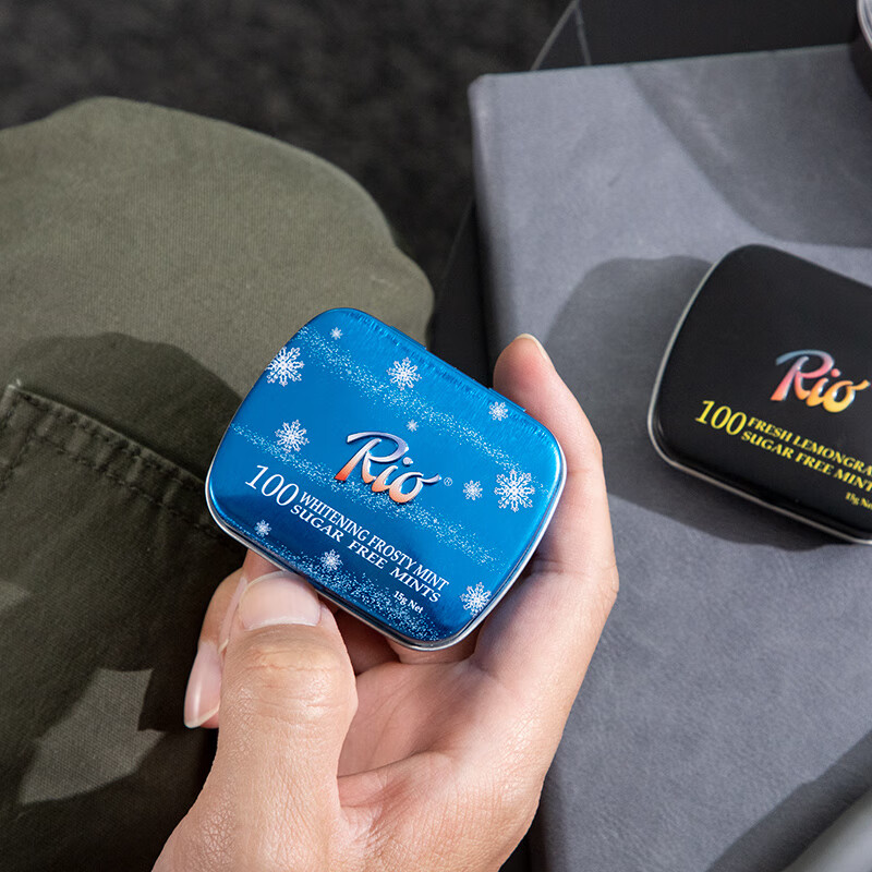 Rio 无糖薄荷糖 强劲清凉套装 15g*4盒 清润口香糖 清新口气休闲零食