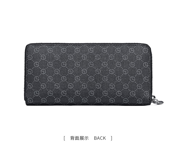 Goldlion Men's Clutch, PVC Handbag Gift Box, Stylish Multifunctional Wallet for Men, Birthday Gift 11