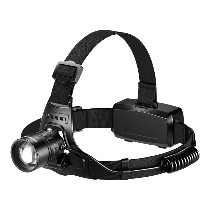 SupFire Headlamp, High Brightness, Long Battery Life, Lithium-Powered, for Night Fishing, Outdoor Survival, Super Bright, Beach Combing, Waterproof, Motion-Sensing, Head-Mounted Fishing Light