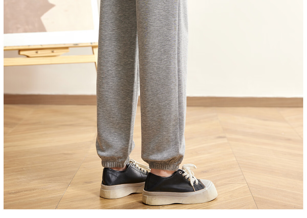 Halo Queen Women's Casual Pants with Drawstring Elastic Waist, Straight-Leg Trousers with Tapered Legs, Slimming And Versatile Sports Pants, New Product H143R1014 30