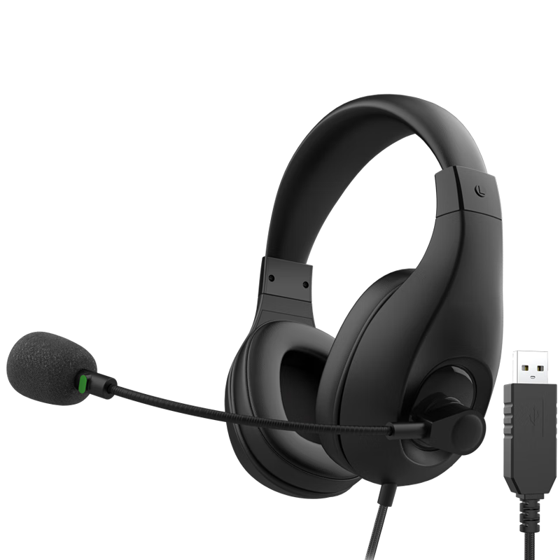 DANYIN D310 English Listening And Speaking Exam Headphones with USB Interface, Over-Ear Design for Students' Exams, Human-Machine Dialogue Recording, Middle School Entrance Exam Oral And Listening E-Listening Headset with Microphone