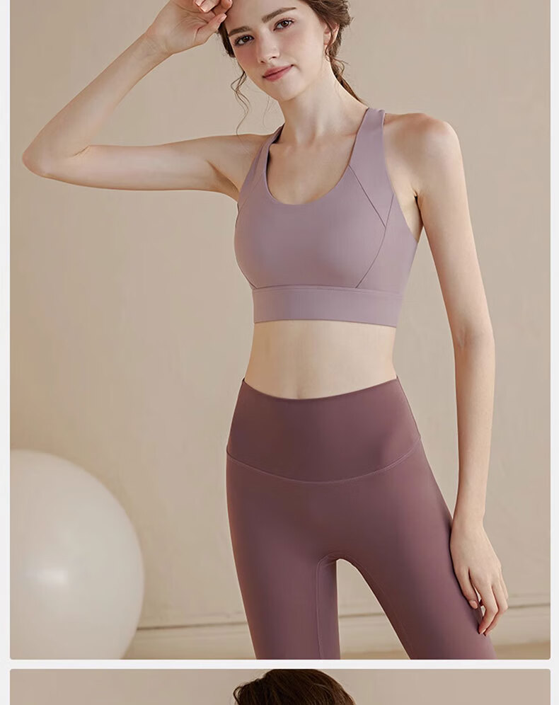 Ziyouxi High-Impact Sports Bra for Women, Shock-Absorbing Running Fitness Vest, Large Bust Support, Anti-Sagging Jump Rope Bra 11