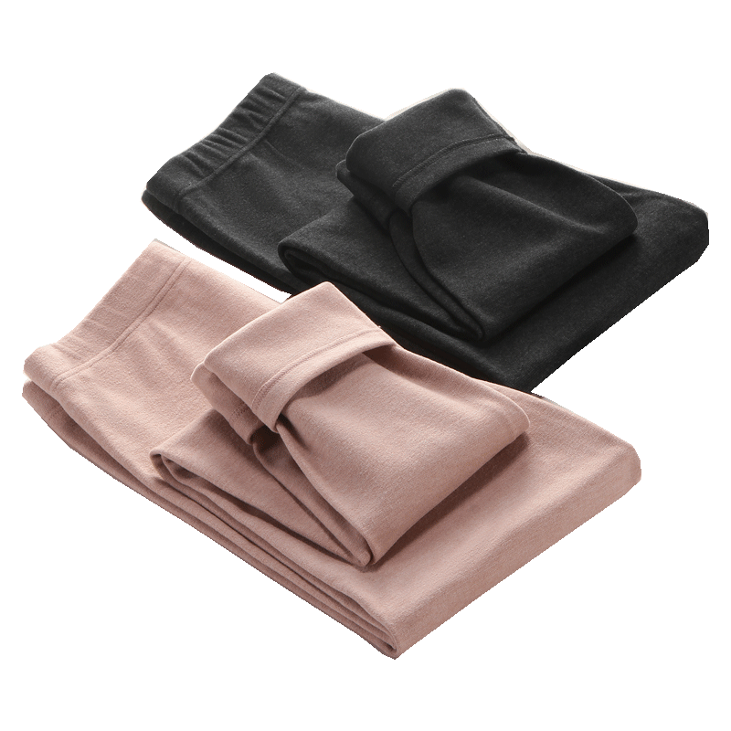 LangSha Seamless Thermal Underwear for Women, Thickened Base Layer Pants, Autumn Thin Fleece-Lined Inner Wear, Tight-Fitting Large Size Leggings, Cotton Thermal Pants