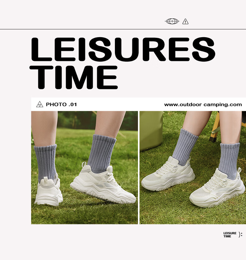 361° Women's Sports Shoes, Spring And Summer Mesh Thick-Soled Heightening Casual Commuter Dad Running Shoes for Women, 682426763F-1 28