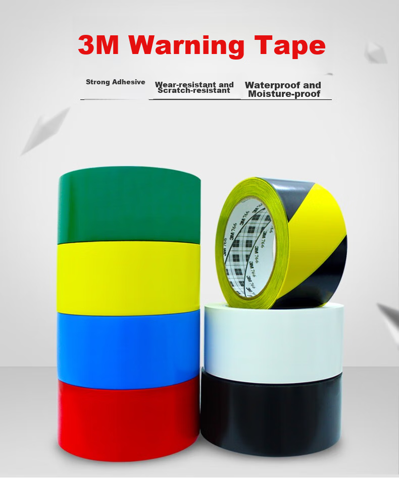 3M 471 PVC Marking Tape Line Marker Warning Sign 5s Management Floor Workshop Factory Wear-Resistant Waterproof No Residue Glue Yellow 50mm Wide 1