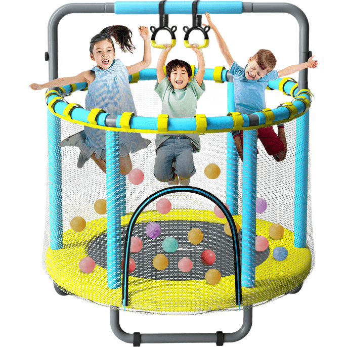 XTEP Trampoline for Children's Home Indoor Use, Baby Bouncing Bed, Training Exercise Toy, Kids And Adults Parent-Child Family Hammock