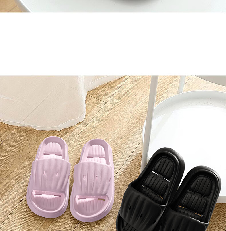 RENBEN Slippers for Men And Women, Couples' Home Bathroom Quick-Drying Water-Draining Slippers TX20001 Black 42-43 9