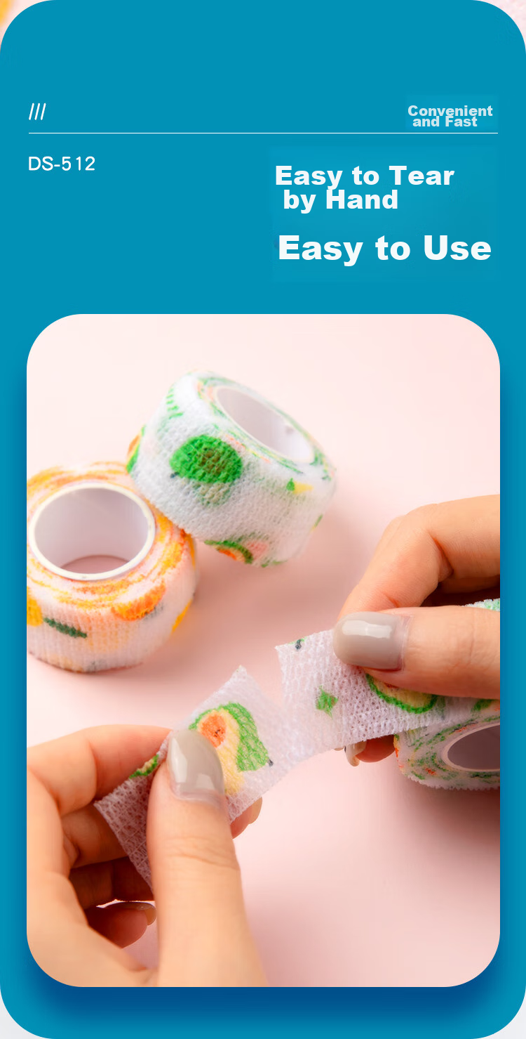 COMIX Student Writing Finger Protector Bandages, Non-Woven Fabric Anti-Abrasion Anti-Callus Self-Adhesive Elastic Breathable Bandages, Hand-Tearable Joint Finger Protectors, 3-Pack DS-512 7