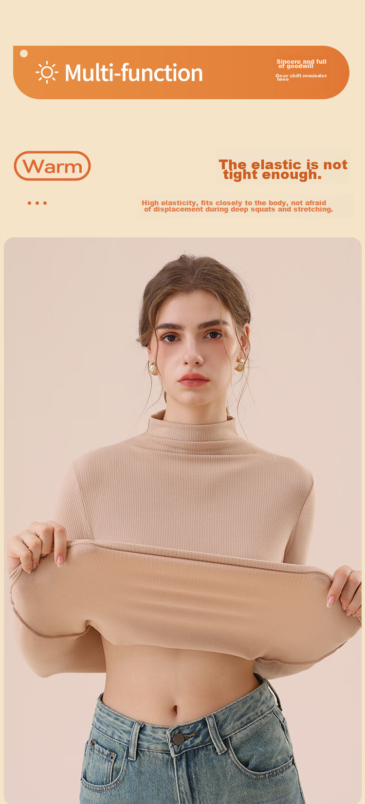 MiiOW Bird's Nest Protein Moisturizing Base Shirt, Women's Semi-Turtleneck, Autumn And Winter Inner Layer, Slim-Fit, High-Elastic Base Underwear, Thin Top 9