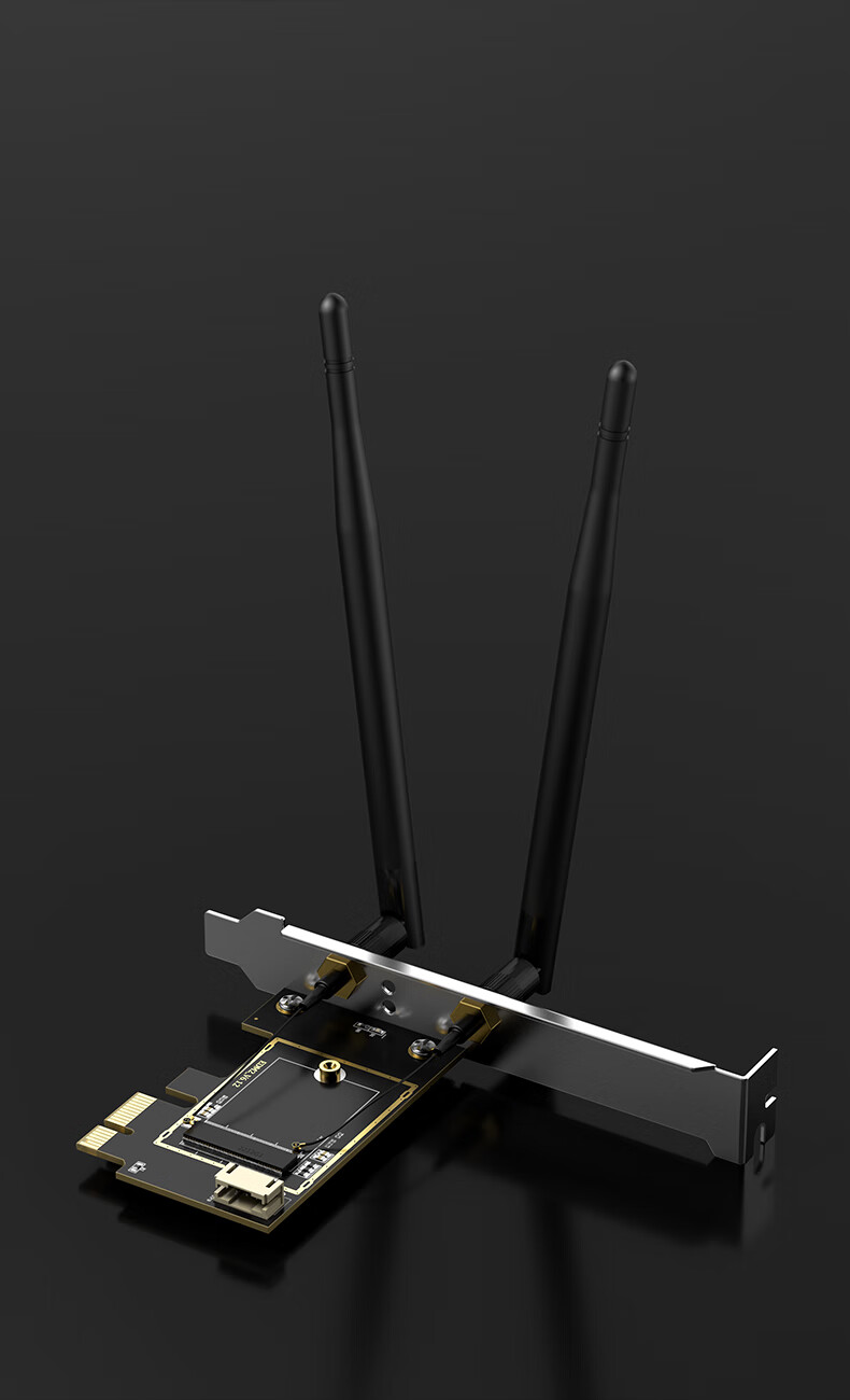 EDUP NGFF M.2 to PCI-E Desktop Adapter Card Wireless Network Card Intel 9260 AX200 Bare Board with AC Antenna EP-9625 11