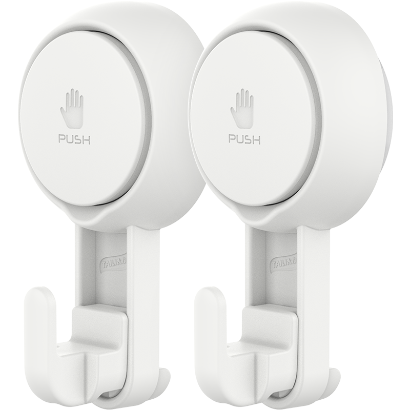 Taili Suction Cup Hooks, Kitchen No-Drilling Strong Adhesive Hooks, Door-Back Towel Rack, Bathroom Wall-Mounted Storage Rack Hooks