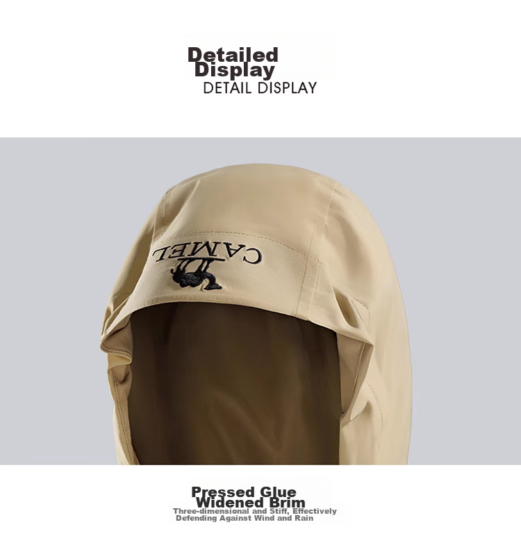CAMEL Outdoor Single-Layer Rain Jacket TG013 Oak Gray/coconut Color, Women's S 26