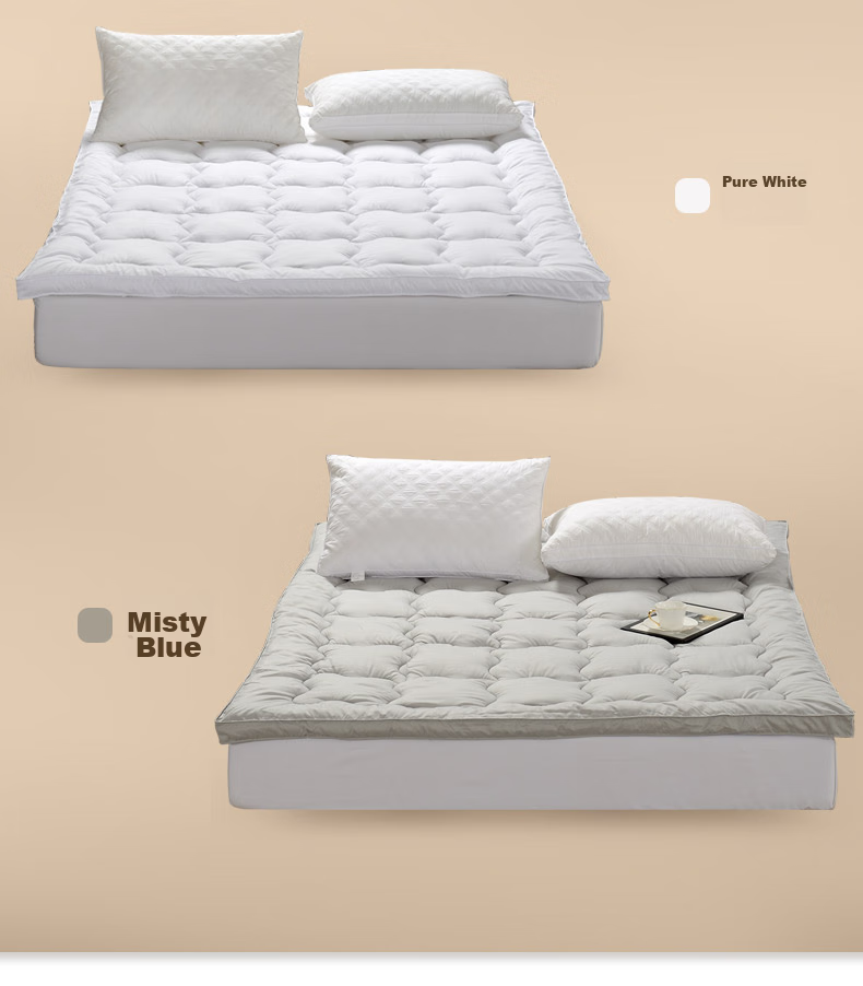 FUANNA Mattress Protector, Non-Slip Thickened Bed Pad, Foldable Washable Mat, Enlarged Tatami Pad for 1.8-Meter Bed 10