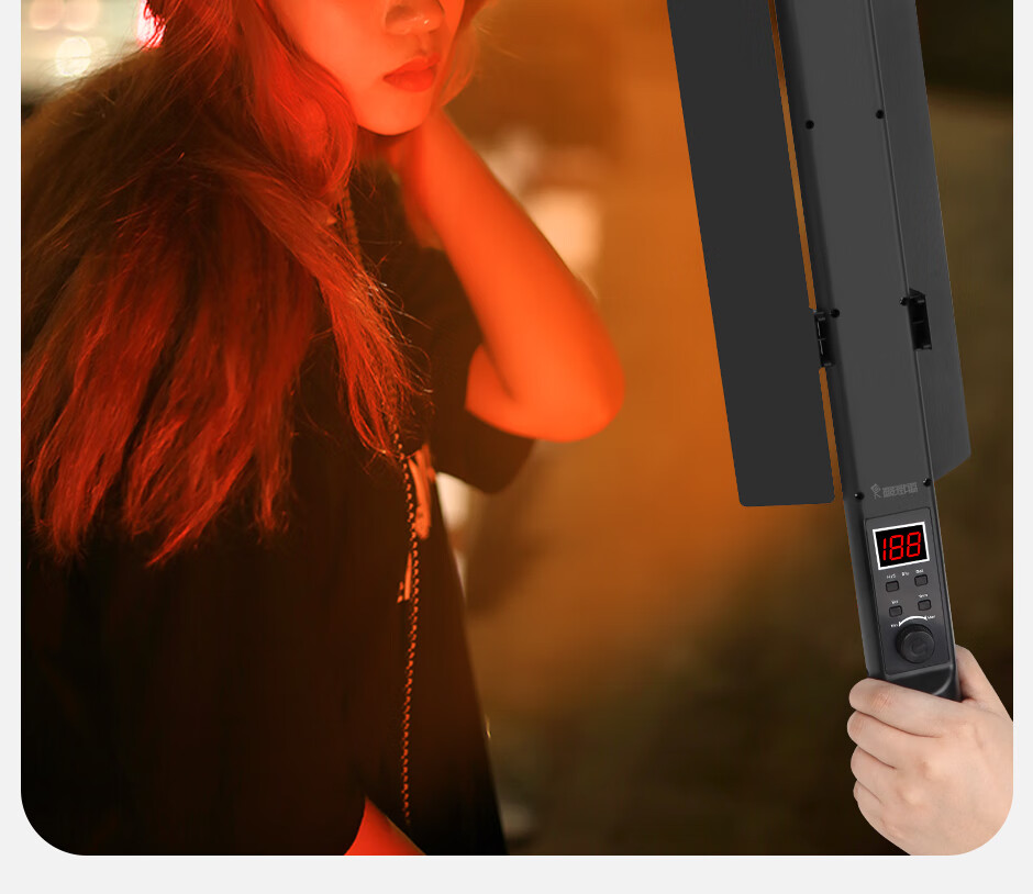 Hakutatz LED Handheld Photography Light Stick, RGB Color-Changing Ice Light for Live Streaming, Ambient Lighting, Contour Effects, Portrait Makeup, Live Broadcast Studio Lighting, Photography Light 2