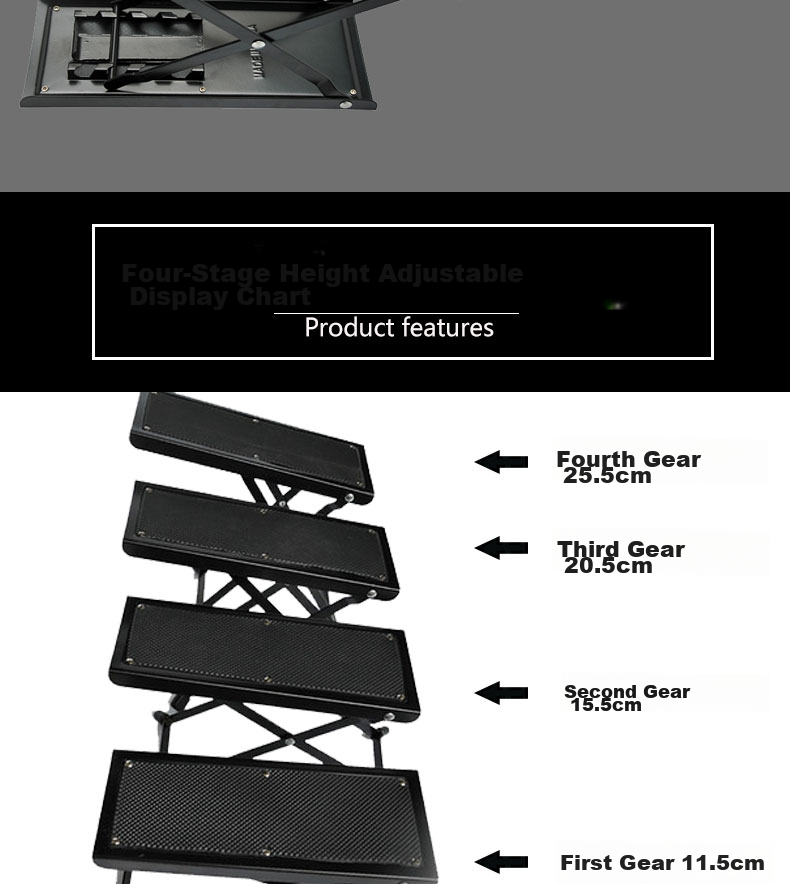 Maneryuepu Guitar Footstool, Stable Anti-Slip Portable Pedal, Guitar Stand, Ukulele Footrest, Guitar Accessory 5