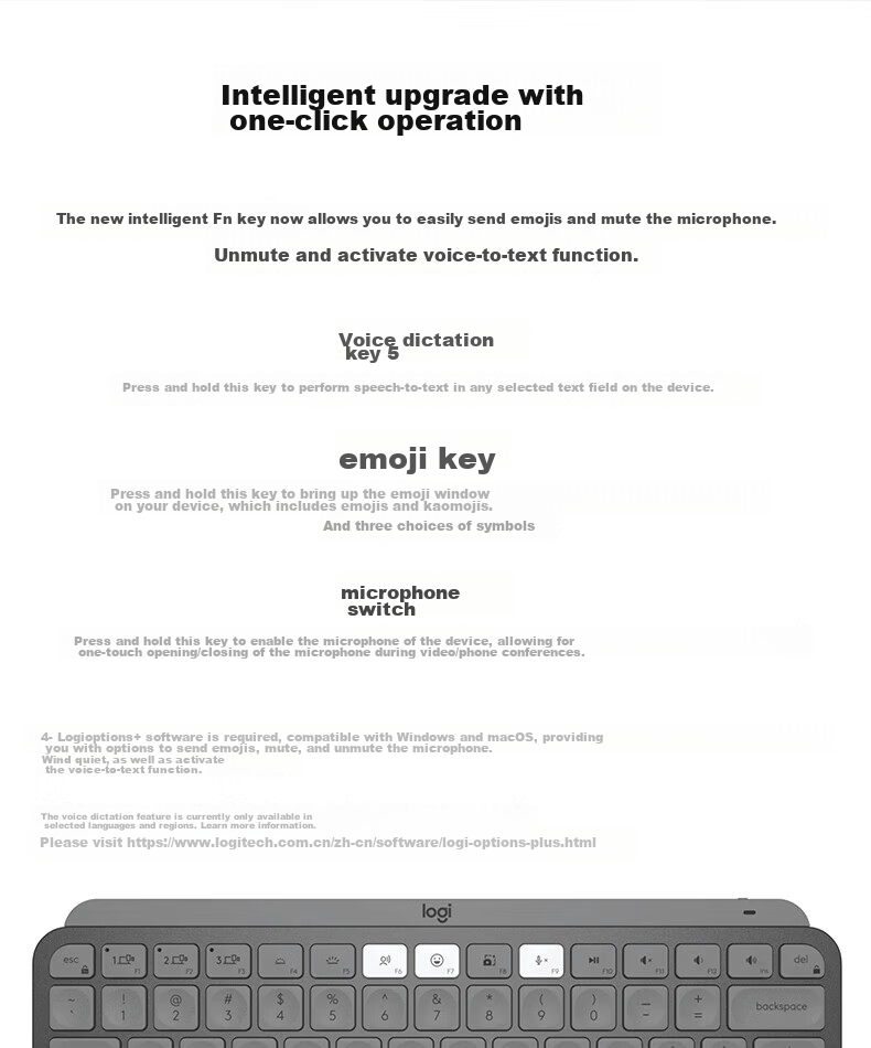 Logitech Master Series MX KEYS MINI, Enterprise-Grade Commercial Keyboard, High-End Office IPad Ultra-Thin Magic Control Keyboard, with Wireless Receiver, Black [Order Bonus] 6