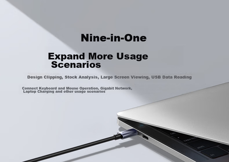 UGREEN Type-C 3.2 Dual HDMI/DP Triple Display Extension Dock, DisplayLink Technology, Compatible with Apple Thunderbolt 4/5 Expansion Dock, Suitable for Apple M345 Multi-Screen Extension 10G 5