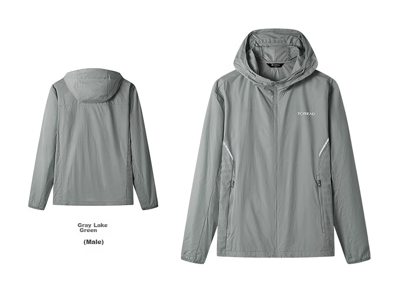 TOREAD Sun Protection Jacket for Men, Outdoor Water-Repellent UV-Resistant Skin Coat, Lightweight Breathable Sun Protection Clothing TAZZCM81305 20