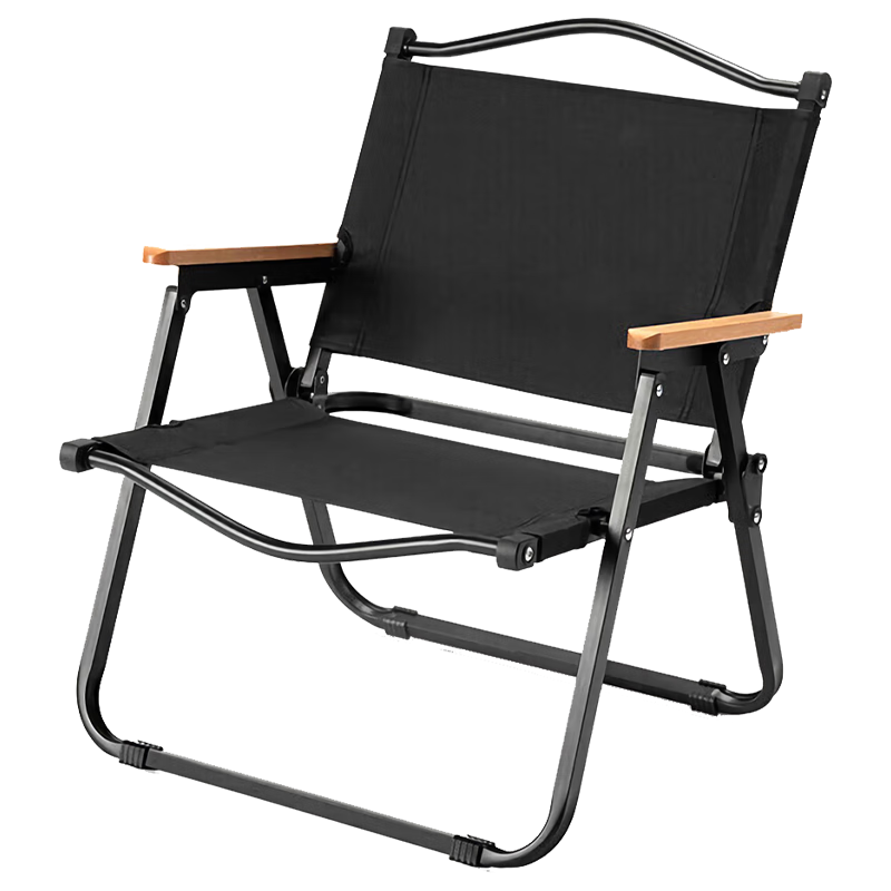 Jiuchangu Outdoor Folding Chair Kemit Camping Chair Patio Stool Foldable Portable Beach Chair Black 2761