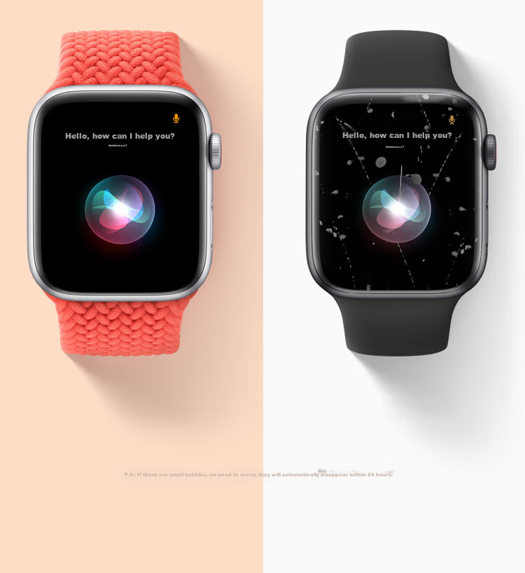 UGREEN Compatible with Apple Watch Screen Protector for SE3/SE2/S9/S8, Universal Fit for Apple IWatch 7/6/5/4, Protective Film for 45/44mm, Anti-Scratch, Anti-Fingerprint, Hydrogel Soft Film, Not Tempered Glass 11