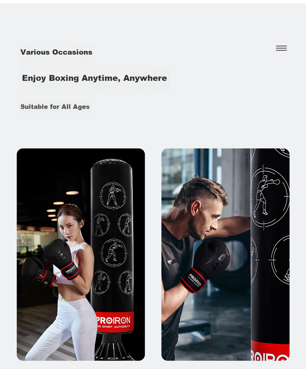 PROIRON Puli'ai Punching Bag, Freestanding Boxing Target, for Home Use, Adults And Children, Martial Arts, Fighting, Sanda, Tumbler 22